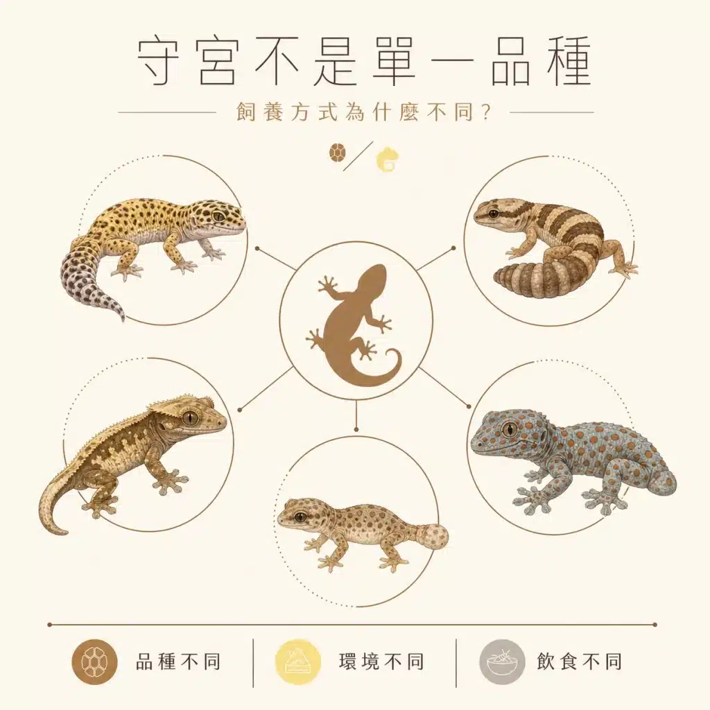 守宮飼養入門:2分鐘帶你認識常見品種、環境與餵食差異,新手必看! 01 GECKO SPECIES DIFFERENCES