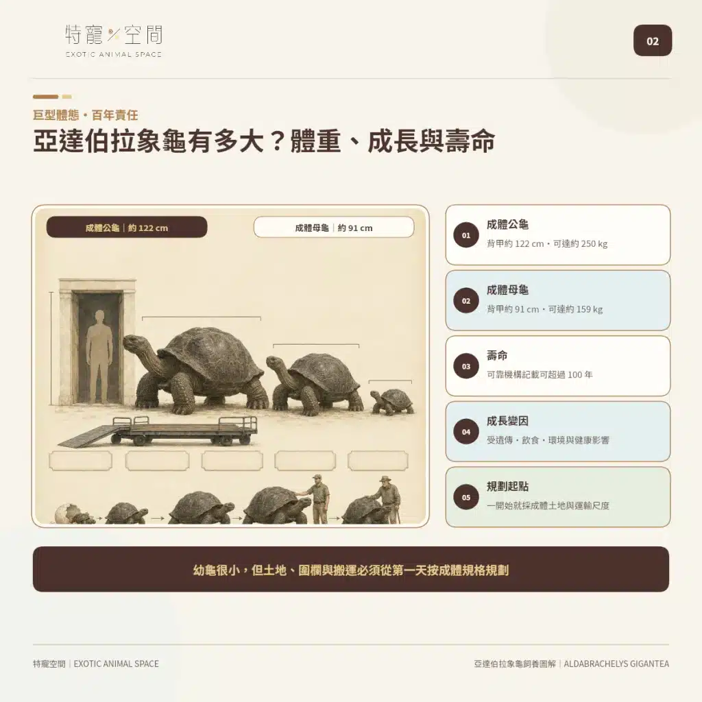 02 ALDABRA GIANT TORTOISE SIZE WEIGHT GROWTH LIFESPAN
