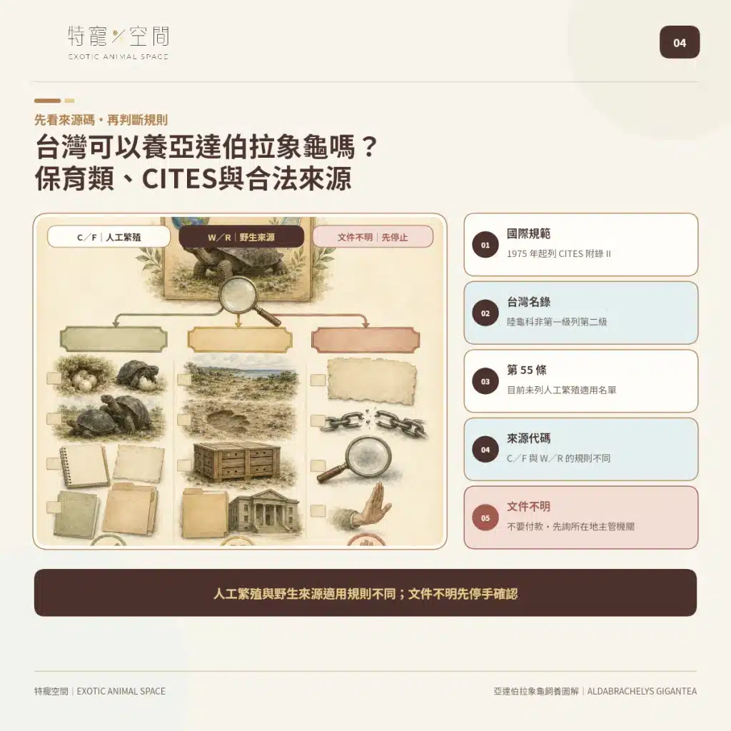04 ALDABRA GIANT TORTOISE TAIWAN CITES LEGAL SOURCE