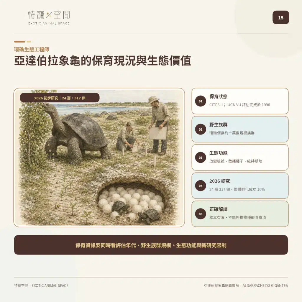 15 ALDABRA GIANT TORTOISE CONSERVATION ECOSYSTEM HATCHING STUDY