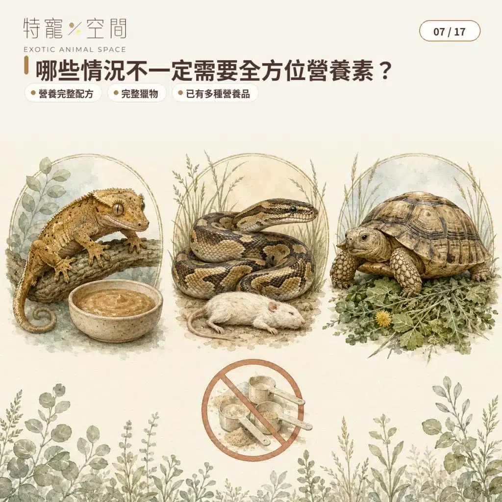 爬蟲營養素是什麼?食蟲、肉食性爬蟲的全方位營養補充指南 07 WHEN ALL IN ONE MAY NOT BE NEEDED