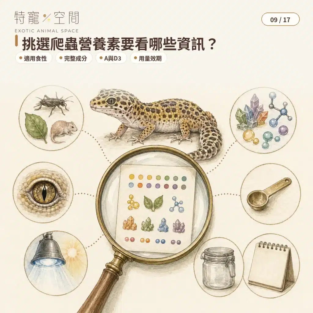 爬蟲營養素是什麼?食蟲、肉食性爬蟲的全方位營養補充指南 09 HOW TO CHOOSE REPTILE NUTRIENTS