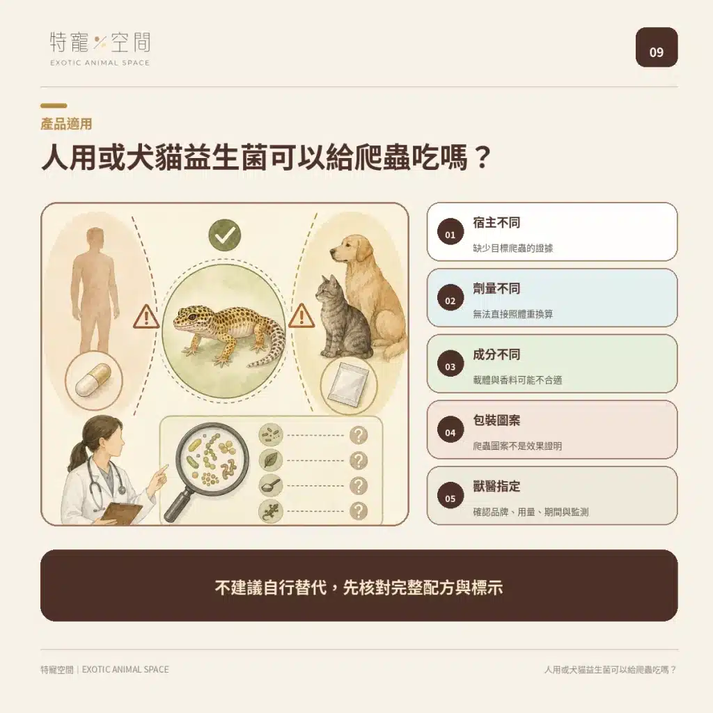 爬蟲益生菌有必要嗎?益生菌配方不能亂餵,拒食、軟便與正確用法一次看懂 09 HUMAN DOG CAT PRODUCTS
