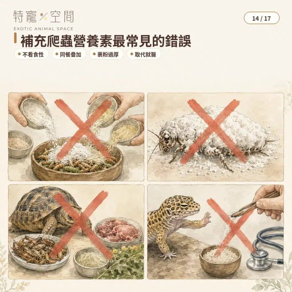 爬蟲營養素是什麼?食蟲、肉食性爬蟲的全方位營養補充指南 14 COMMON REPTILE NUTRIENT MISTAKES