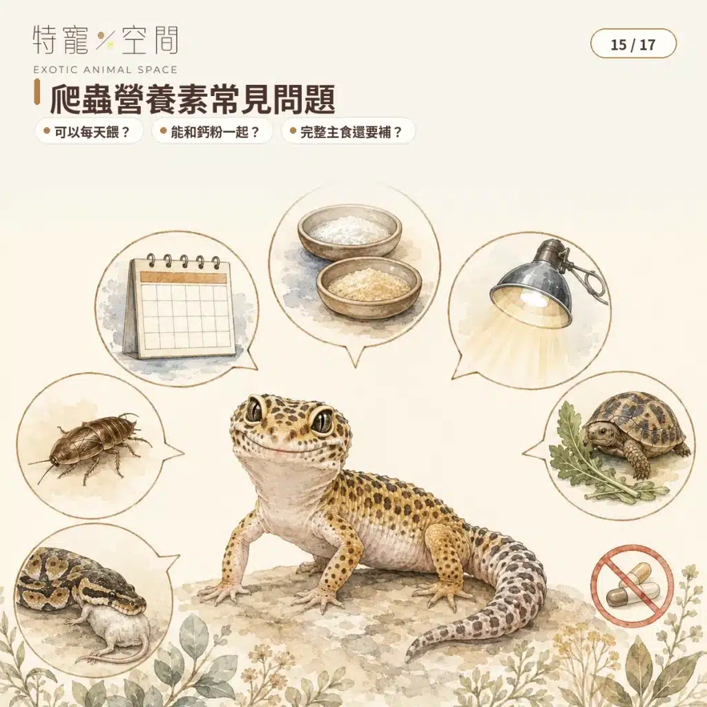 爬蟲營養素是什麼?食蟲、肉食性爬蟲的全方位營養補充指南 15 REPTILE NUTRIENTS FAQ