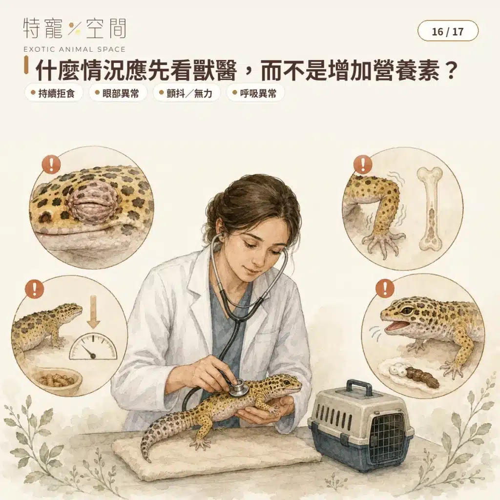 爬蟲營養素是什麼?食蟲、肉食性爬蟲的全方位營養補充指南 16 WHEN TO SEE EXOTIC VET 1