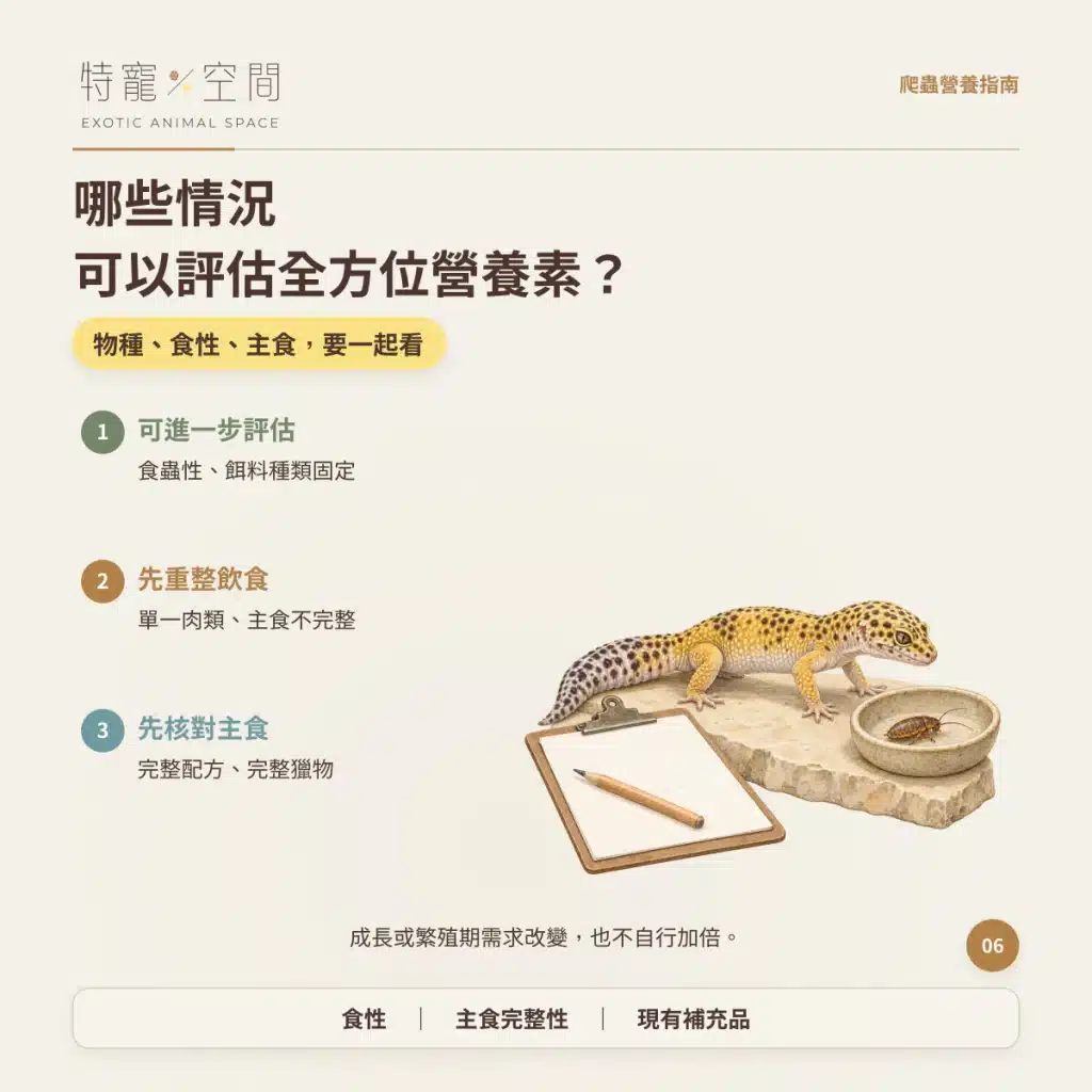 爬蟲為什麼要吃營養素? 06 哪些情況可以評估全方位營養素