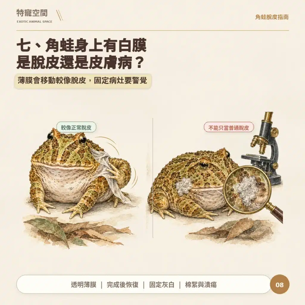 08 角蛙白膜是脫皮還是皮膚病