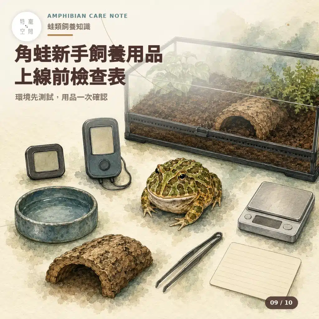09 角蛙新手用品檢查表