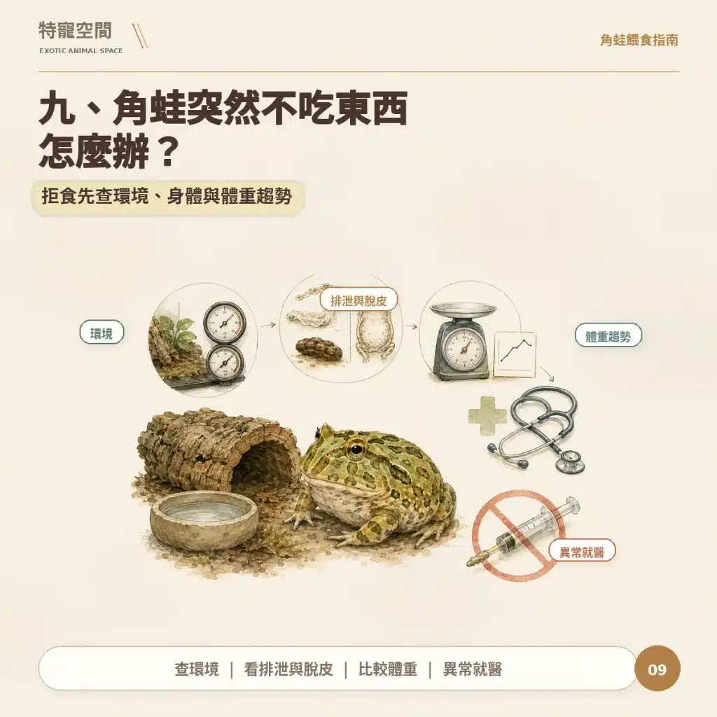 09 角蛙突然不吃怎麼辦