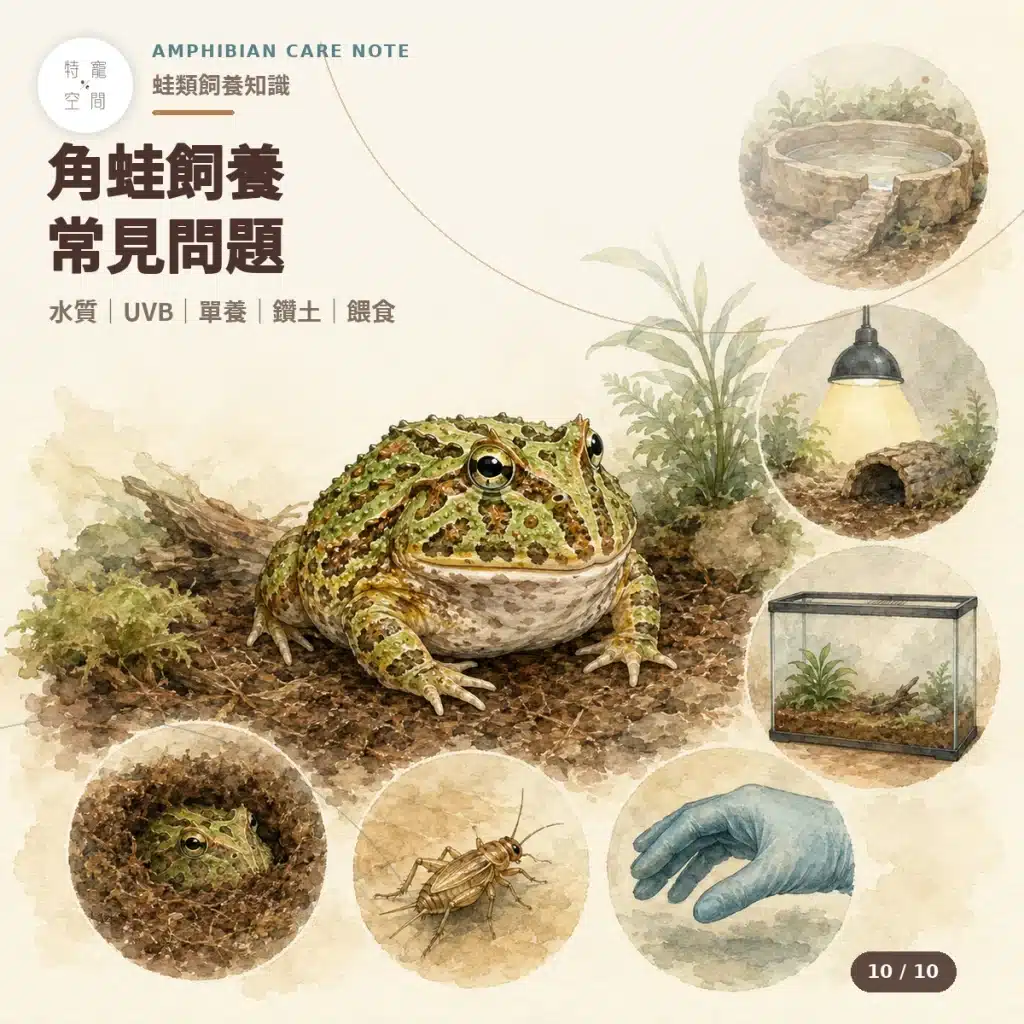 10 角蛙飼養常見問題